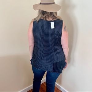 Banana Republic asymmetrical flow sleeveless top